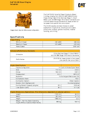 Motoren Caterpillar C9.3B
