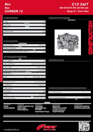 Motoren FPT Industrial Cursor13 2stT (500 kW)