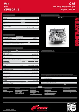 Motoren FPT Industrial Cursor16 (Stage V)