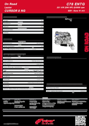Motoren FPT Industrial Cursor78 ENTG (221 kW)
