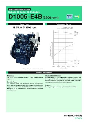 Motoren Kubota D1005-E4B