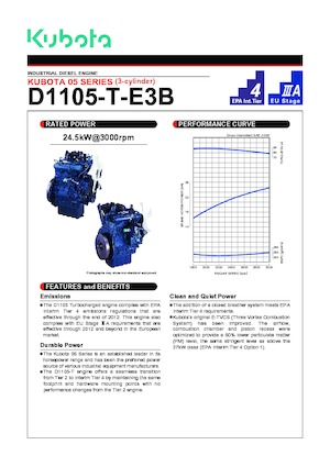 Motoren Kubota D1105T