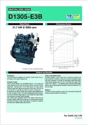 Motoren Kubota D1305-E3B