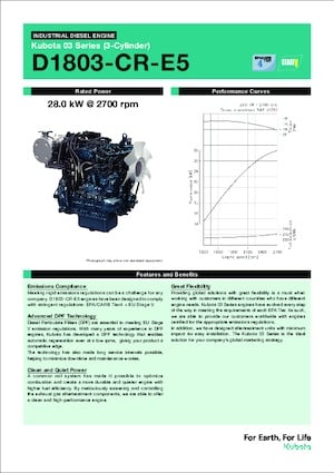 Motoren Kubota D1803-CR-E5