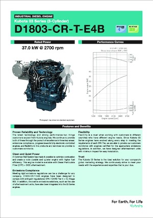 Motoren Kubota D1803-CR-T-E4B