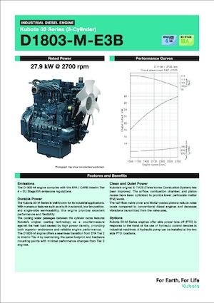 Motoren Kubota D1803-M-E3B