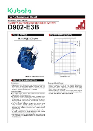 Motoren Kubota D902-E3B