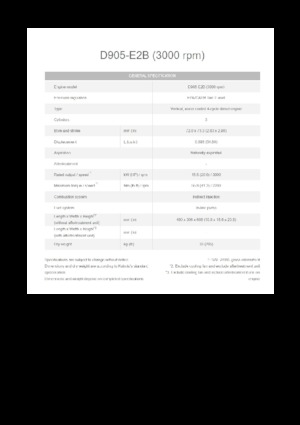 Motoren Kubota D905-E2B