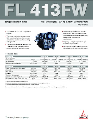 Motoren Deutz F 10 L 413 FW