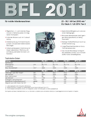 Motoren Deutz F 2 L 2011