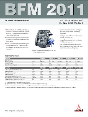 Motoren Deutz F 2 M 2011