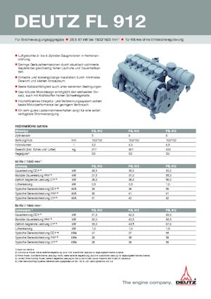 Motoren Deutz F 3 L 912