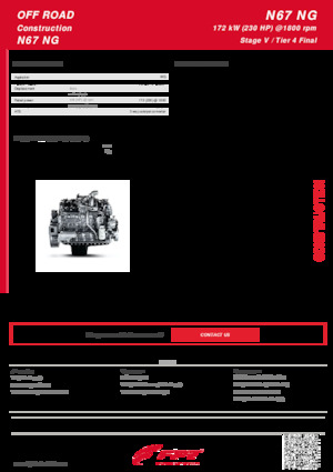 Motoren FPT Industrial N67 NG ENT (172 kW)