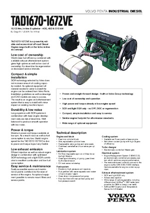 Motoren Volvo Penta TAD1670VE