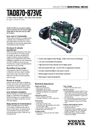 Motoren Volvo Penta TAD871VE