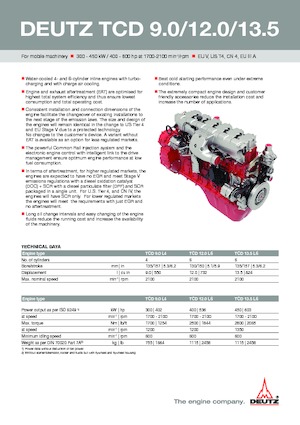 Motoren Deutz TCD 12.0 L6