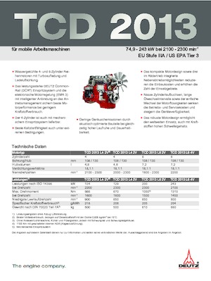 Motoren Deutz TCD 2013 L4 2V