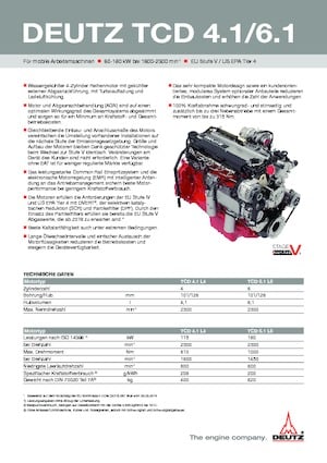 Motoren Deutz TCD 4.1 L4