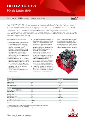 Motoren Deutz TTCD 7.8 L6