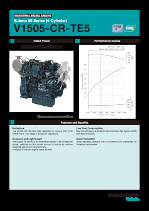 Motoren Kubota V1505-CR-TE5
