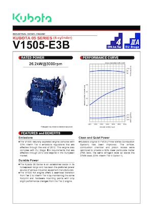 Motoren Kubota V1505-E3B