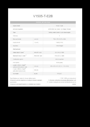 Motoren Kubota V1505-T-E2B