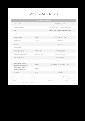 Motoren Kubota V2003-M-DI-T-E2B