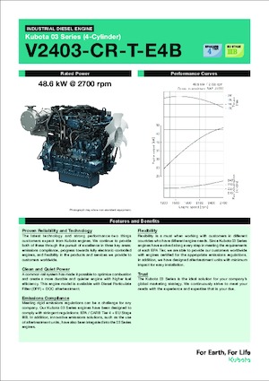 Motoren Kubota V2403-CR-T-E4B
