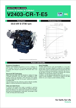 Motoren Kubota V2403-CR-T-E5