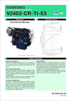 Motoren Kubota V2403-CR-TI-E5