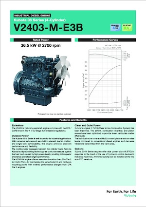 Motoren Kubota V2403-M-E3B