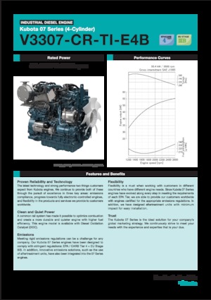 Motoren Kubota V3307-CR-TI-E4B