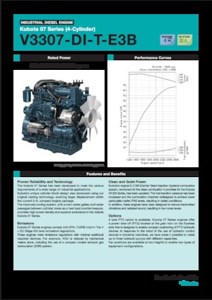 Motoren Kubota V3307-DI-T-E3B