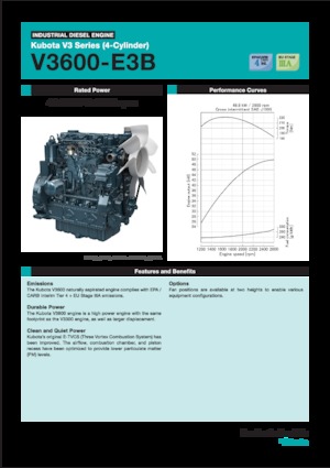 Motoren Kubota V3600-E3B