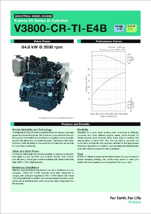 Motoren Kubota V3800-CR-TI-E4B