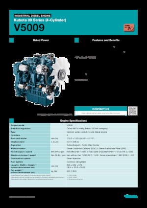 Motoren Kubota V5009