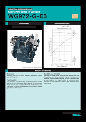 Motoren Kubota WG972-G-E3