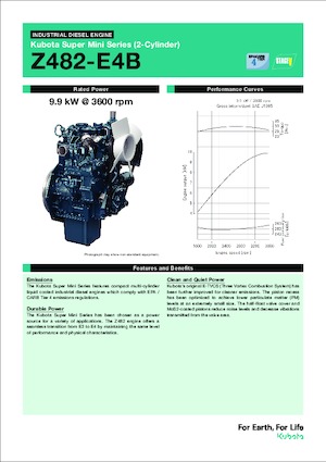 Motoren Kubota Z482-E4B