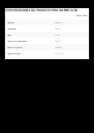Bakken voor graafmachine Caterpillar 400 MM