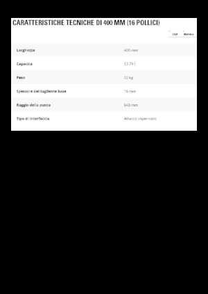 Bakken voor graafmachine Caterpillar 400 MM