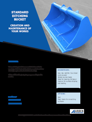 Bakken voor graafmachine Arden C10F22