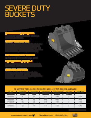 Bakken voor graafmachine Werk-Brau EX35SD