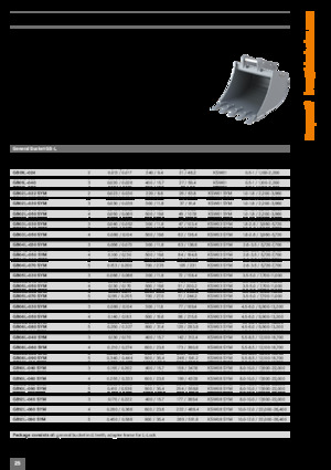 Bakken voor graafmachine Kinshofer GB01L-050