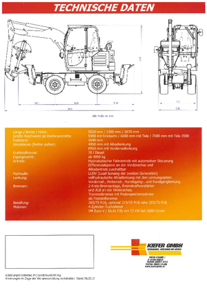 Begraafplaatsgraafmachines Reform Werke Boki 6552