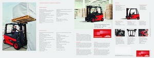 Elektrische vorkheftrucks Linde E50/600HL triplex