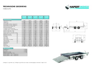 Open laadbak trailers Harpet INDIGO LF-2