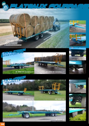 Open laadbak trailers Rolland RP 7504 CH