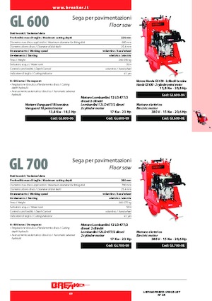 Vloerzagen Breaker GL 700-09