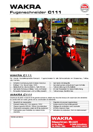 Vloerzagen WAKRA C 111