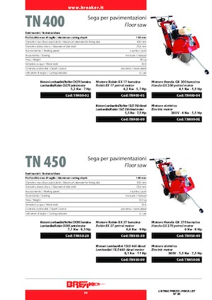 Vloerzagen Breaker TN 400-02